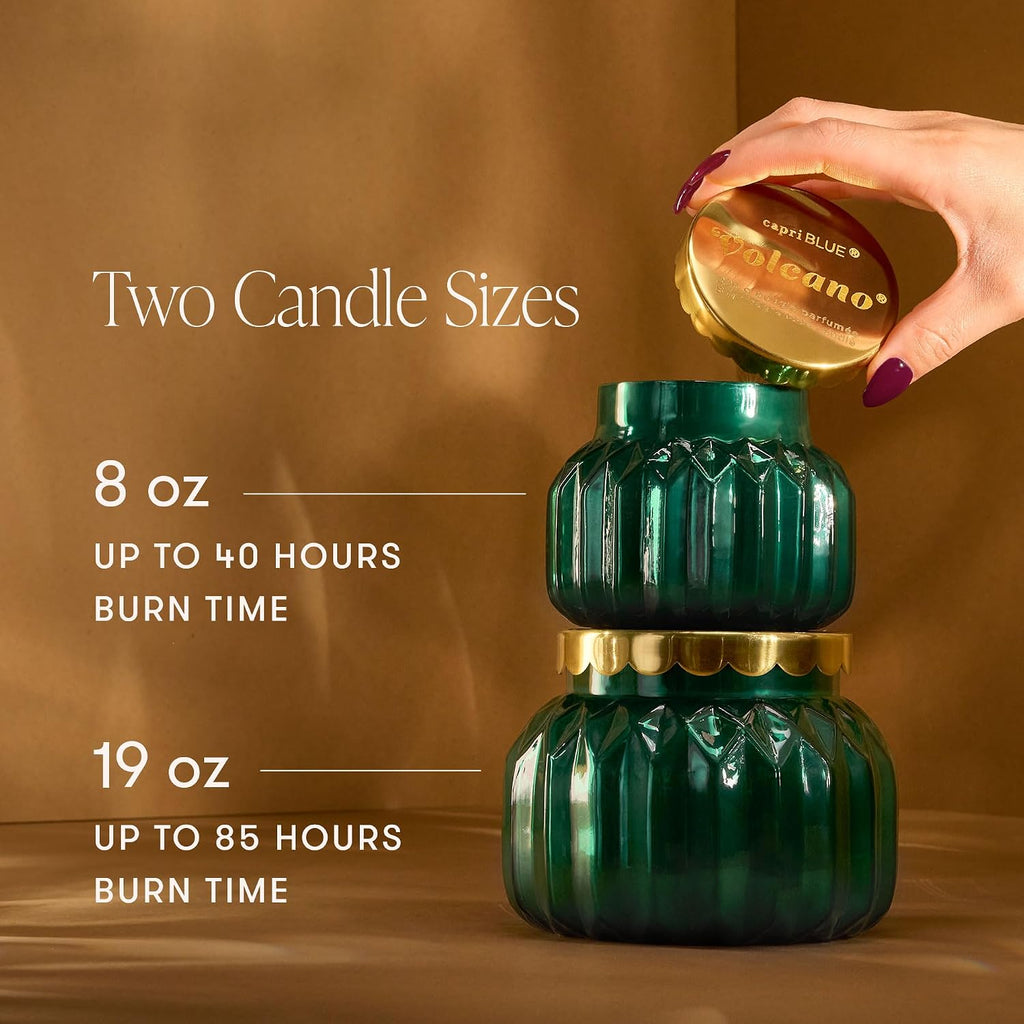 Capri Blue Volcano Candles | Scented Candles for Home | Emerald Green, 8 oz