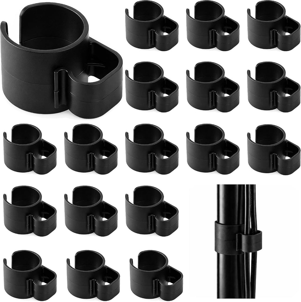 18 Pcs 35mm Speaker Pole Cable Clips, Pole Cable Management Clips