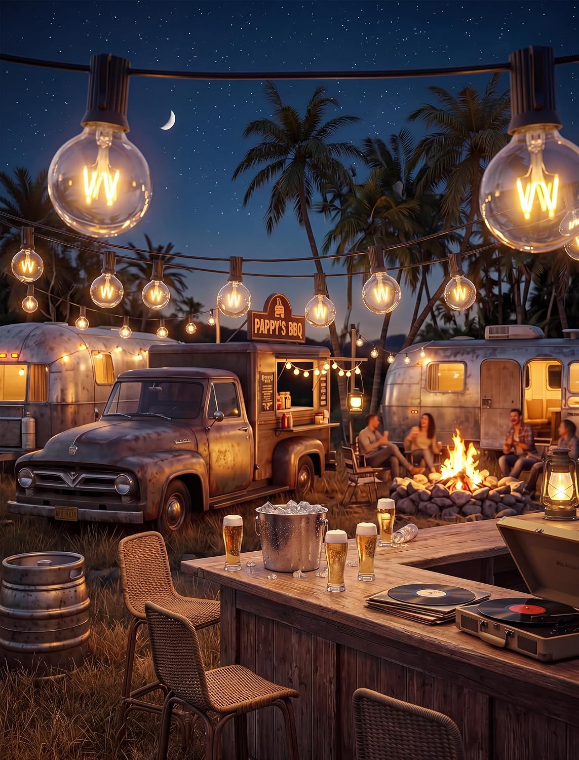 Abeja 50FT G40 Globe String Lights, Outdoor Patio Lights