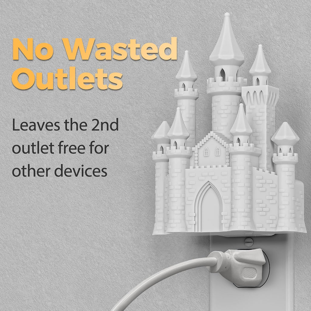 DORESshop Night Lights Plug into Wall,3D Printed Castle Night Light