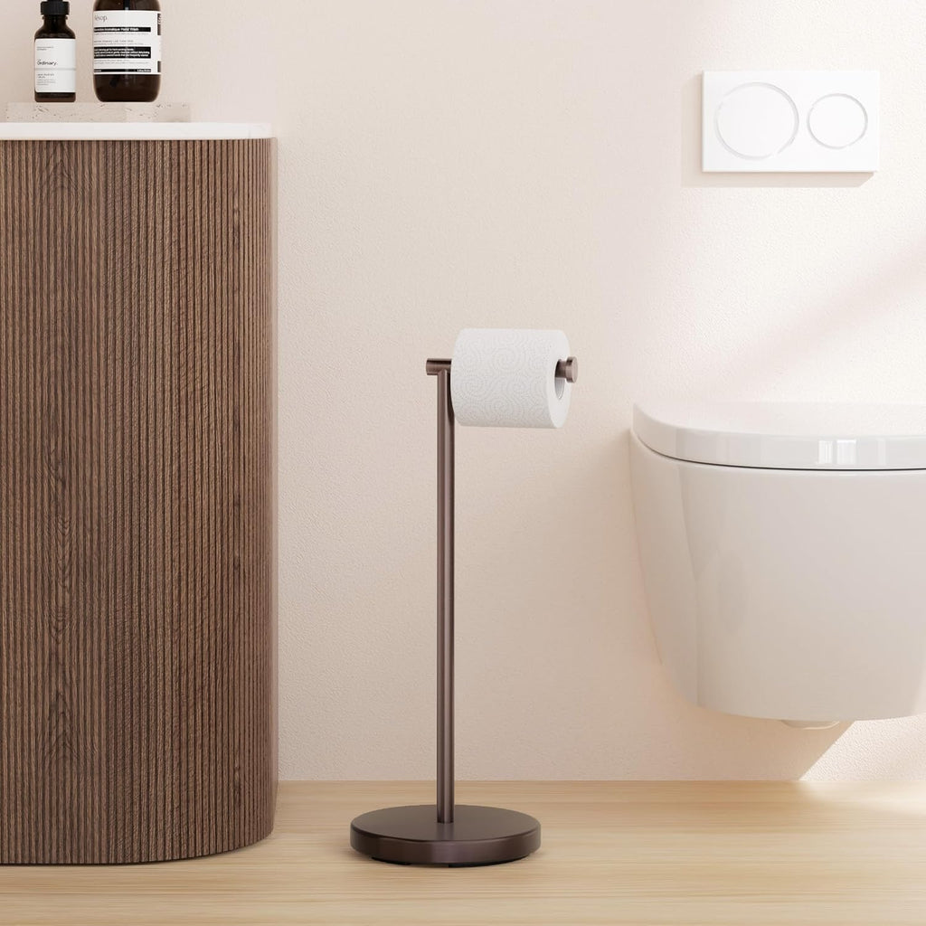 KES Bronze Toilet Paper Holder Stand, Heavy Base, 18/8 Stainless Steel