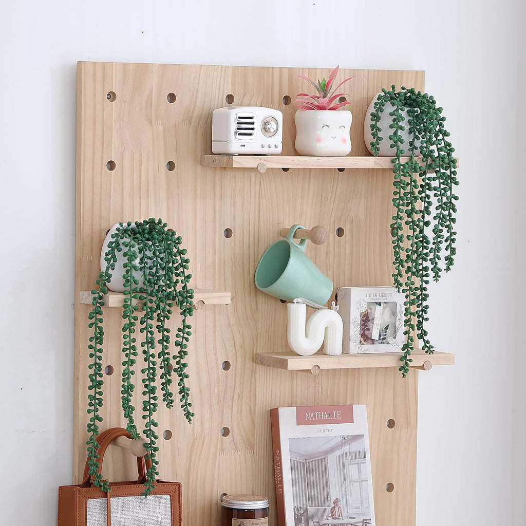Tiita Artificial Hanging String of Pearls Plants in Pots, 2 Pack for Decor