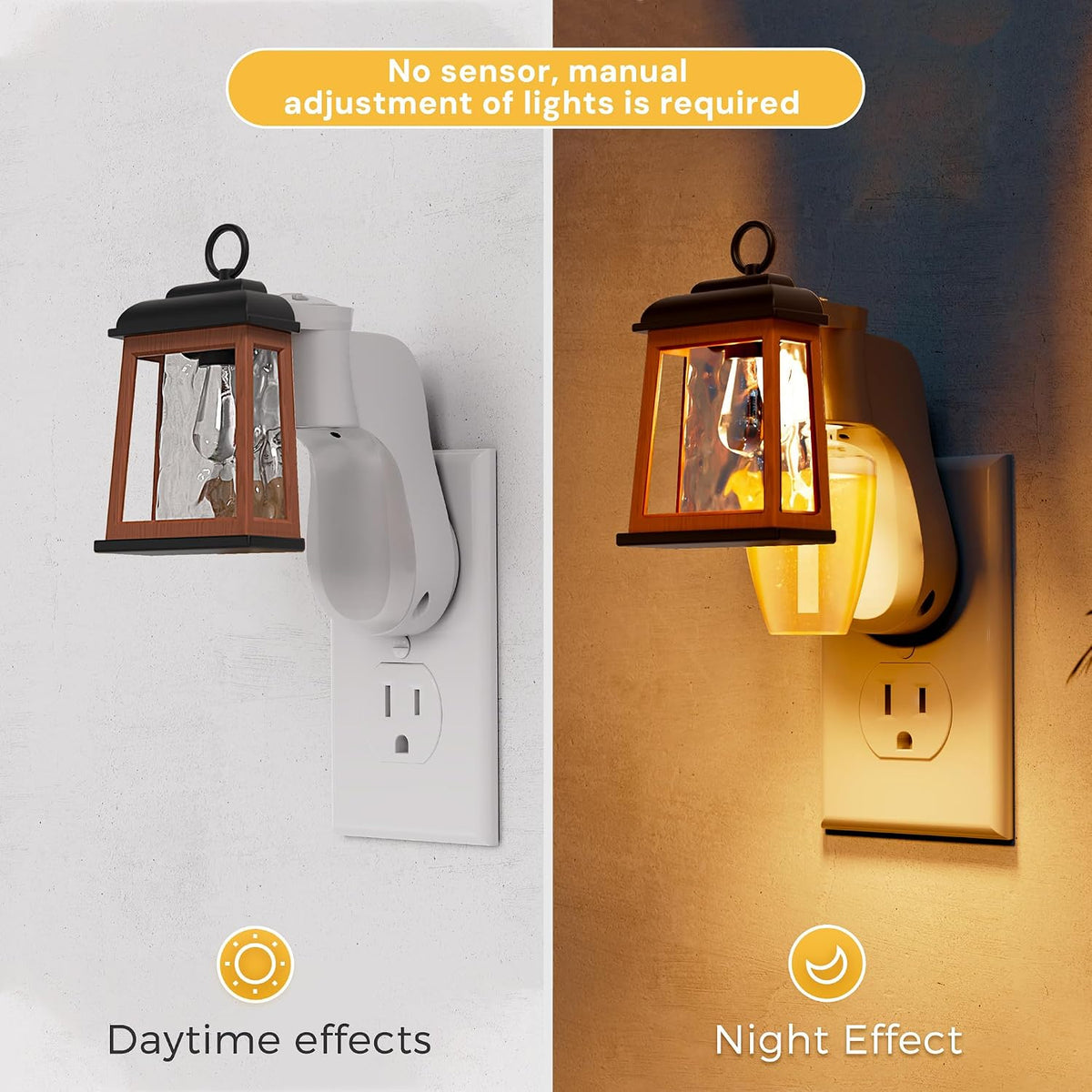 L LOHAS LED Wall Fragrance Plug in Night Light, Fits Standard Wall Fragrance Refills, 2Pcs, 0-100LM Adjustable Brightness, 90°Rotary Plug Essential Oil Diffuser for Hallway, Bathroom