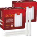 Lerner White Household Candlesticks, Pack of 100 | 6-Hour Burning Time | 7 Inch Tall Dinner Candles | 100% Dripless | Shabbat Candles | Candlesticks for Holidays, Churches, Décor, Emergencies
