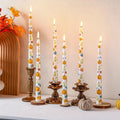 Conelist 6 Pcs Thanksgiving Taper Candles 10" Fall Decorative Taper Candles