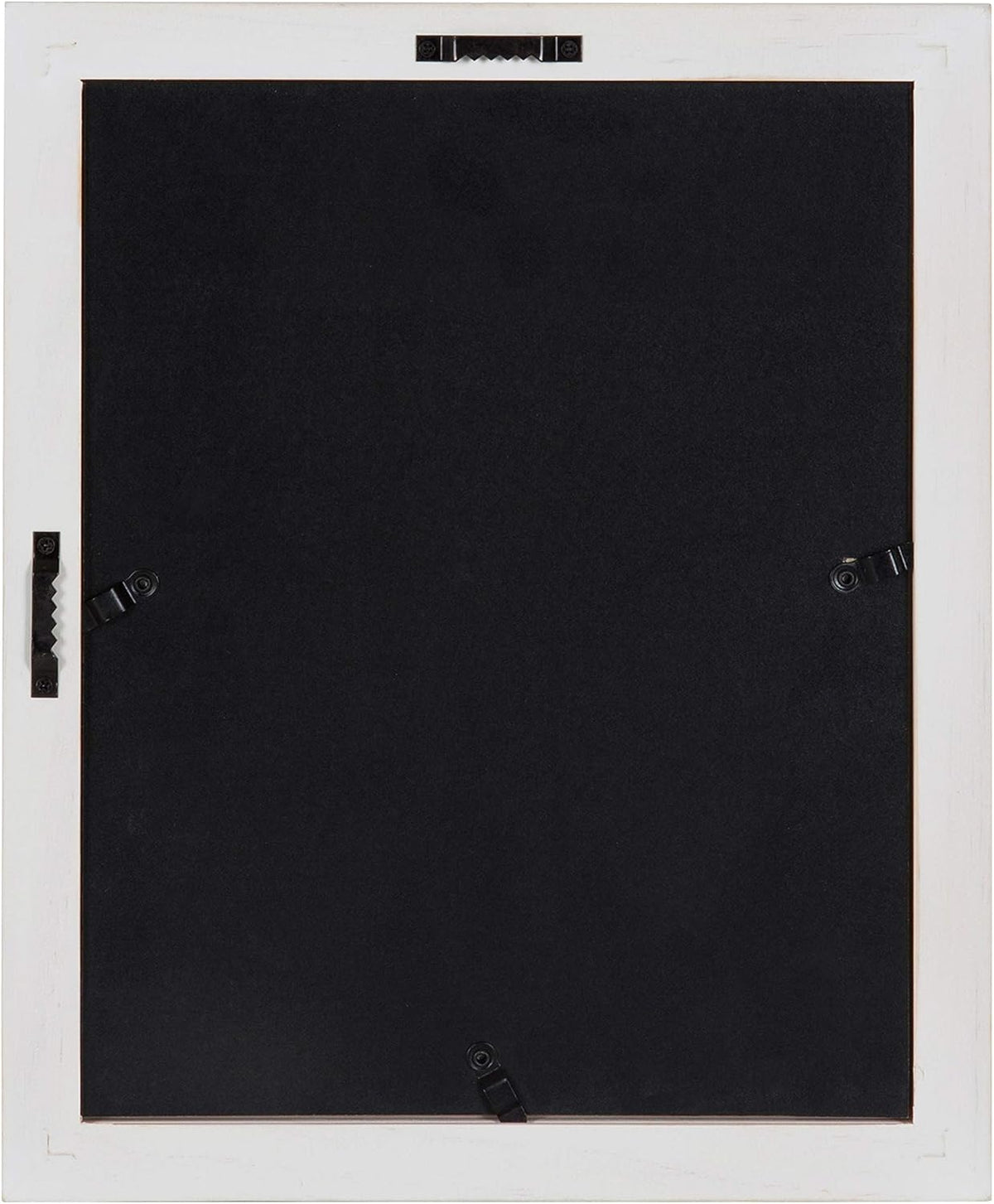 Kate and Laurel Bordeaux Gallery Frame Wall Kit, Set of 6 with Assorted Size Frames in 3 Different Finishes - Whitewash, Charcoal Gray, and Rustic Gray