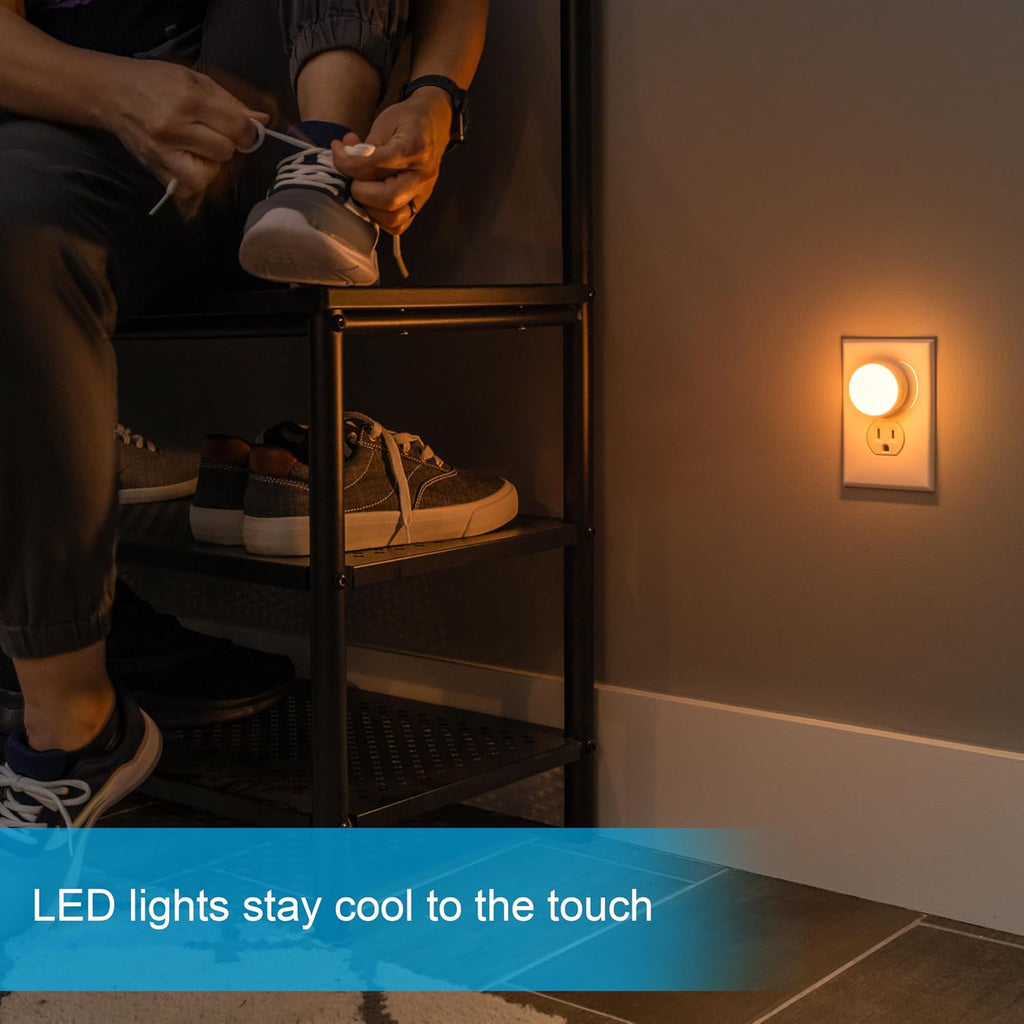 GE SleepLite Night Lights Plug into Wall, 2-Pack