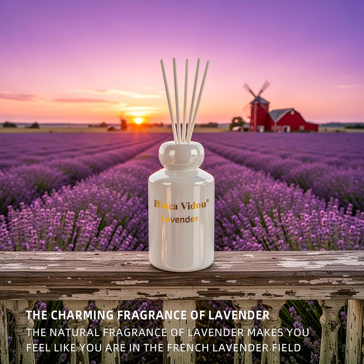 Reed Diffuser Set Binca Vidou Lavender & Whisper of White Tea 3.38oz x 2