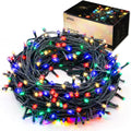 Indoor Christmas Tree Lights - 25m/82ft 220 LED Memory Function 8 Modes End-to-End Extendable Plug in Outdoor Waterproof Fairy String Light for Thanksgiving Halloween Wedding Patio Decor - Multi Color