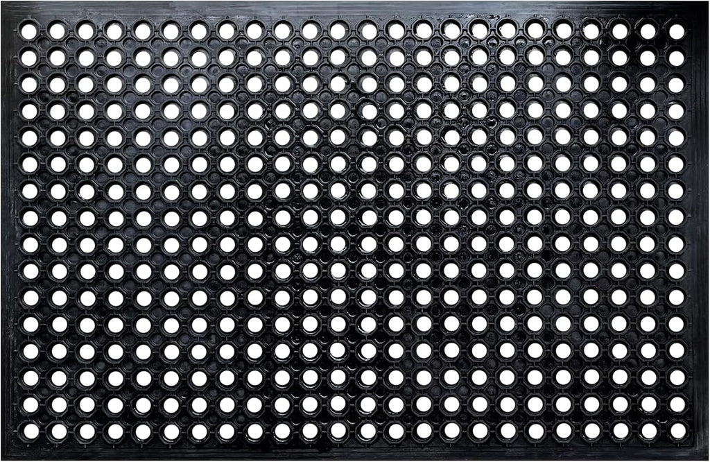 60"x35" Outdoor Rubber Floor Mats Non-Slip Restaurant Mat Commercial Kitchen Heavy Duty Mat Drainage Mats for Outside Industral Pool Entrance Bar Wet Area
