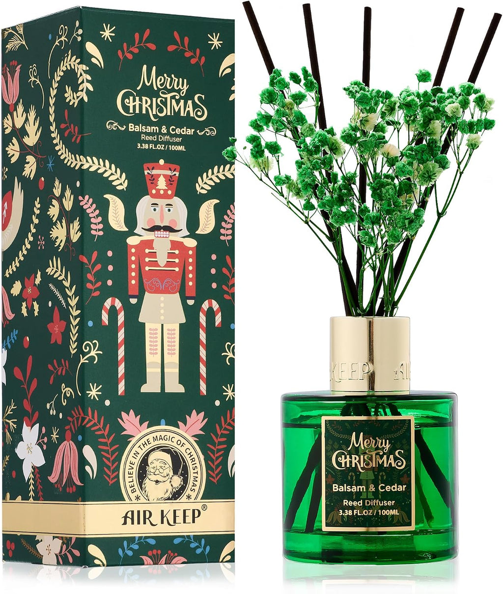 Airkeep Balsam Cedar Reed Diffuser Set,3.38 oz