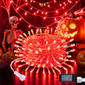 cshare Red String Lights, 32FT Plug in Halloween Lights Indoor Outdoor