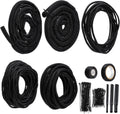 Nuanchu Wire Loom Sleeve Kit, Split Sleeving with Heat Shrink, Tape & Ties