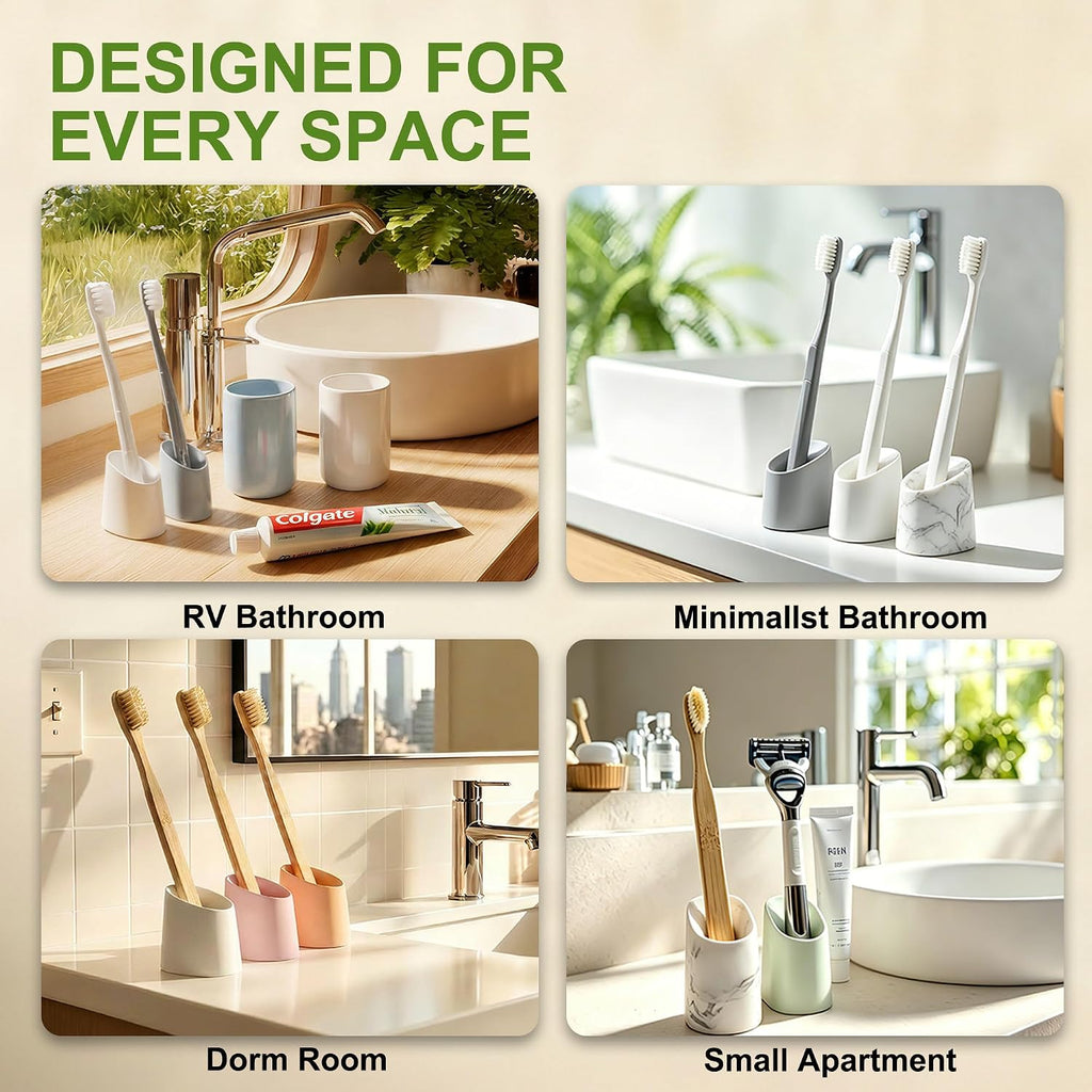 Small Toothbrush Holder, Diatomite Quick Dry Stand