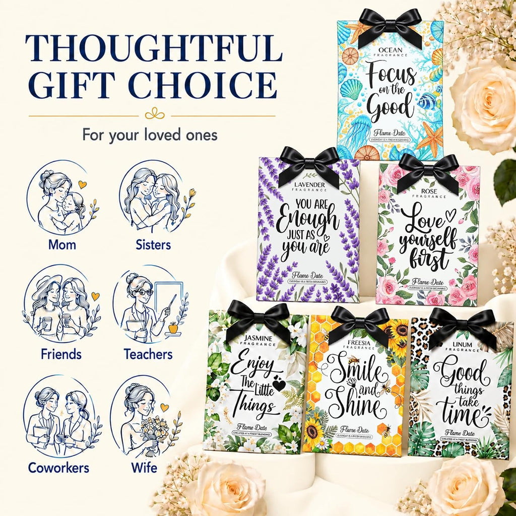 Scented Sachets for Drawers & Closets, Inspirational Scented Gift Set