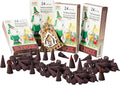 MaMeMi German Incense Cones Christmas – Knox 4 Packs (96 Cones) for Smoker Houses & Figurines | Holiday Scent | Gift Set with Wooden Ornament | Traditional Erzgebirge