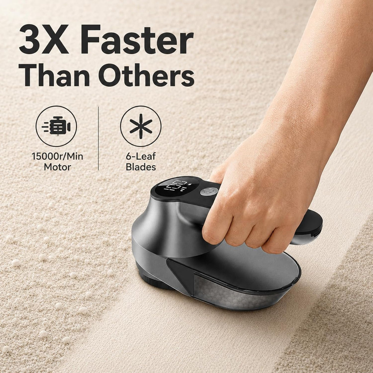 DBC Rechargeable Fabric Shaver,3-Speed Lint Remover Lint Shaver for Clothes