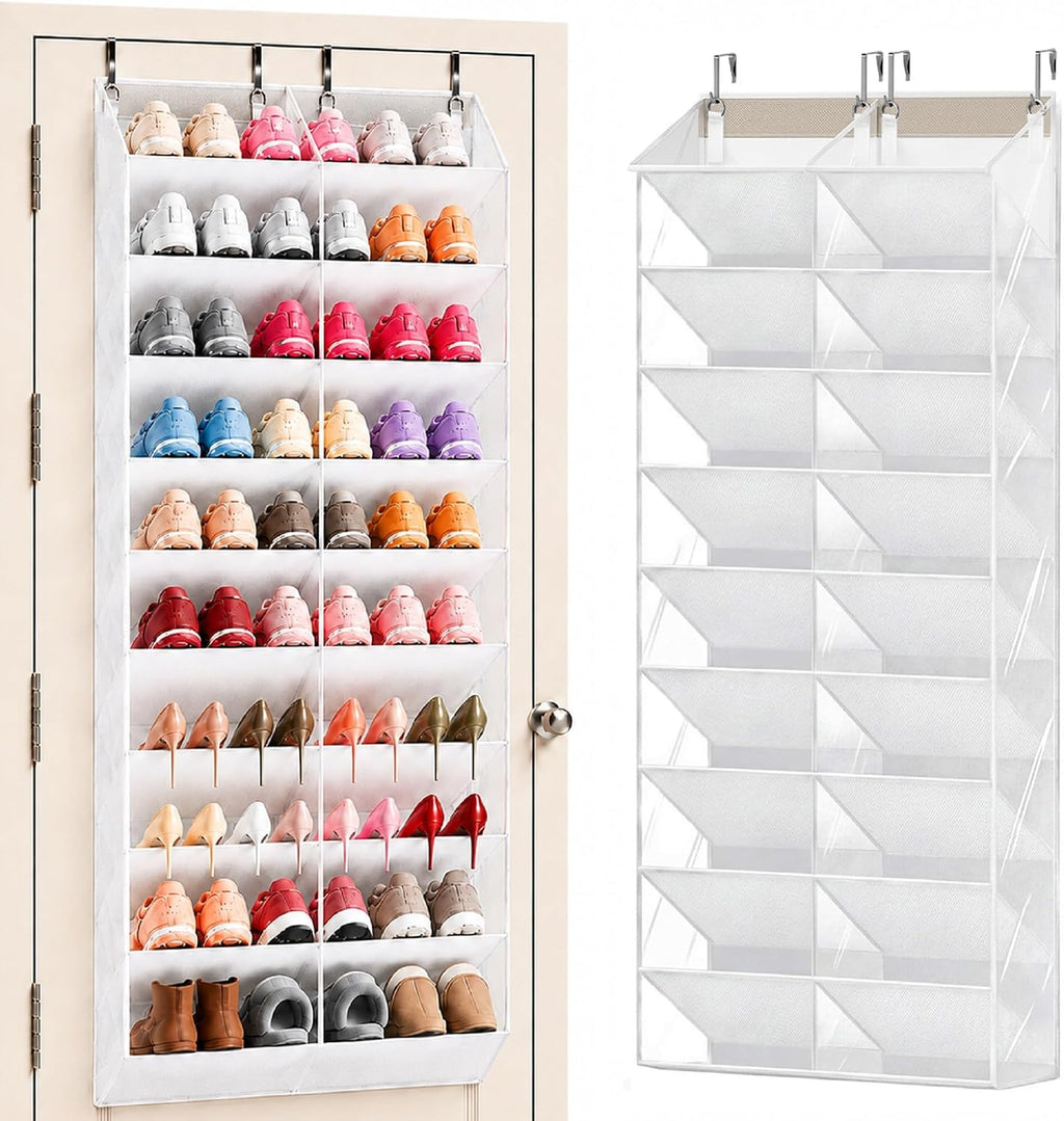 Over the Door Shoe Organizer 10-Tier Shoe Rack, 20–30 Pairs