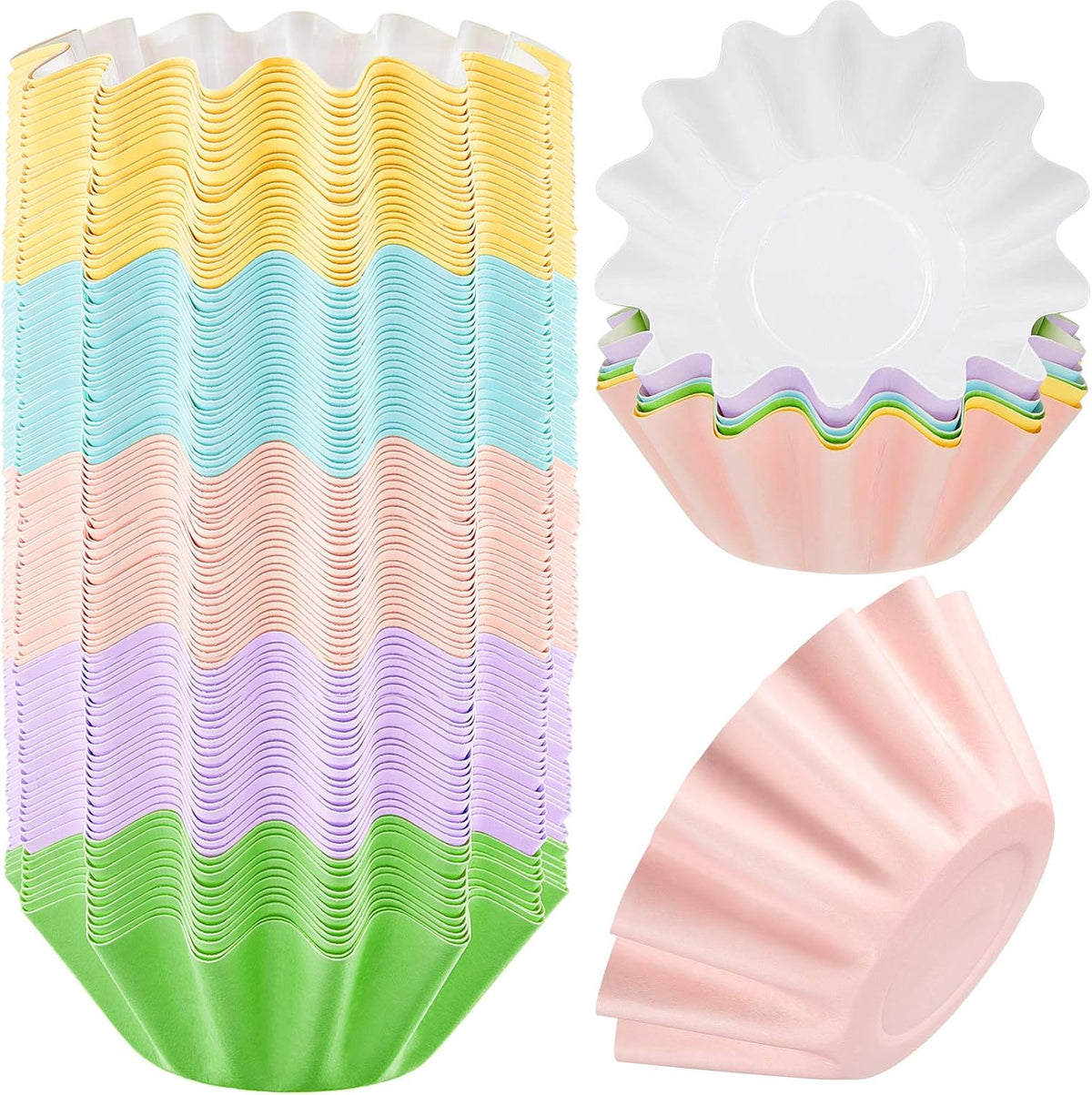 Boao 100 Pcs Wax Melt Liners Leakproof Reusable for Warmers, Colorful