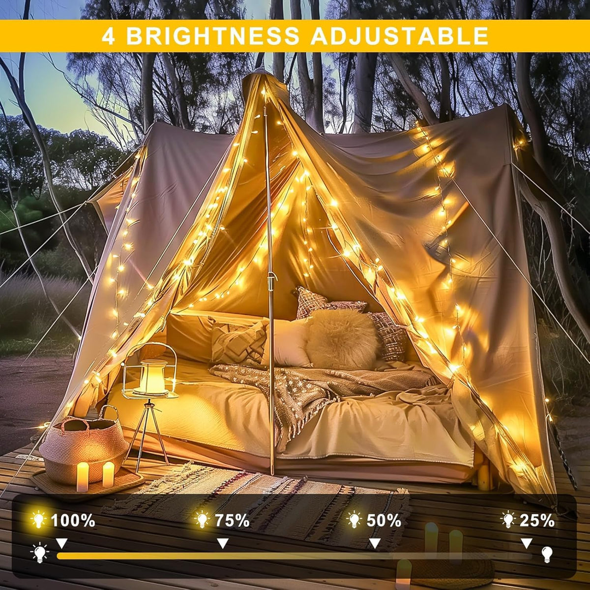 200 LED Christmas String Lights Outdoor Indoor, 66ft Connectable Stronger Clear Wire, Twinkle Fairy Lights Plug in with Remote for Christmas Tree, Bedroom, Classroom, Holiday Decorations(Warm White)