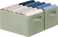 GRANNY SAYS Fabric Storage Bins, Closet Organizer Bins, Sage Green, 2-Pack
