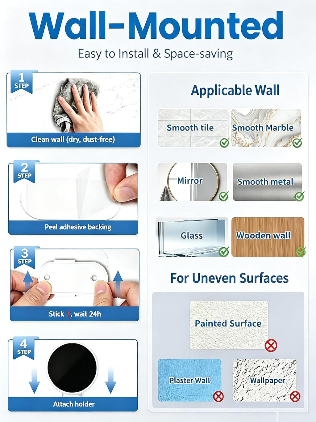 UV Toothbrush Sanitizer Toothbrush Holders with Infrared Sensor