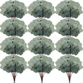 Taiyin 70 Pieces Artificial Eucalyptus Leaves Set Greenery Eucalyptus Stem