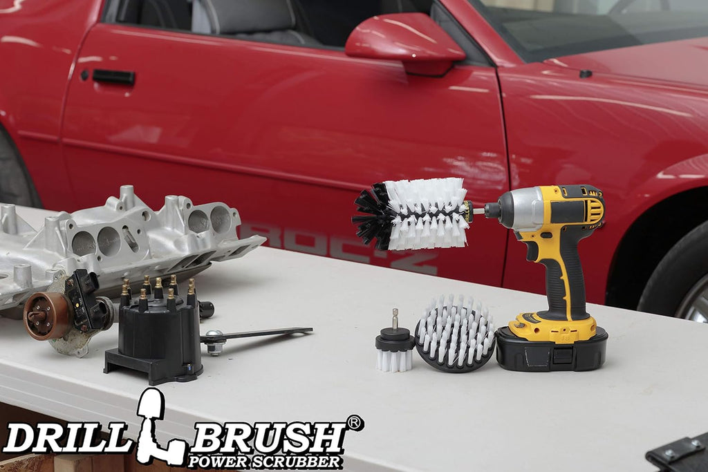 Car Accessories for Men - Auto Detailing Supplies - Wheel Cleaner Brush Set