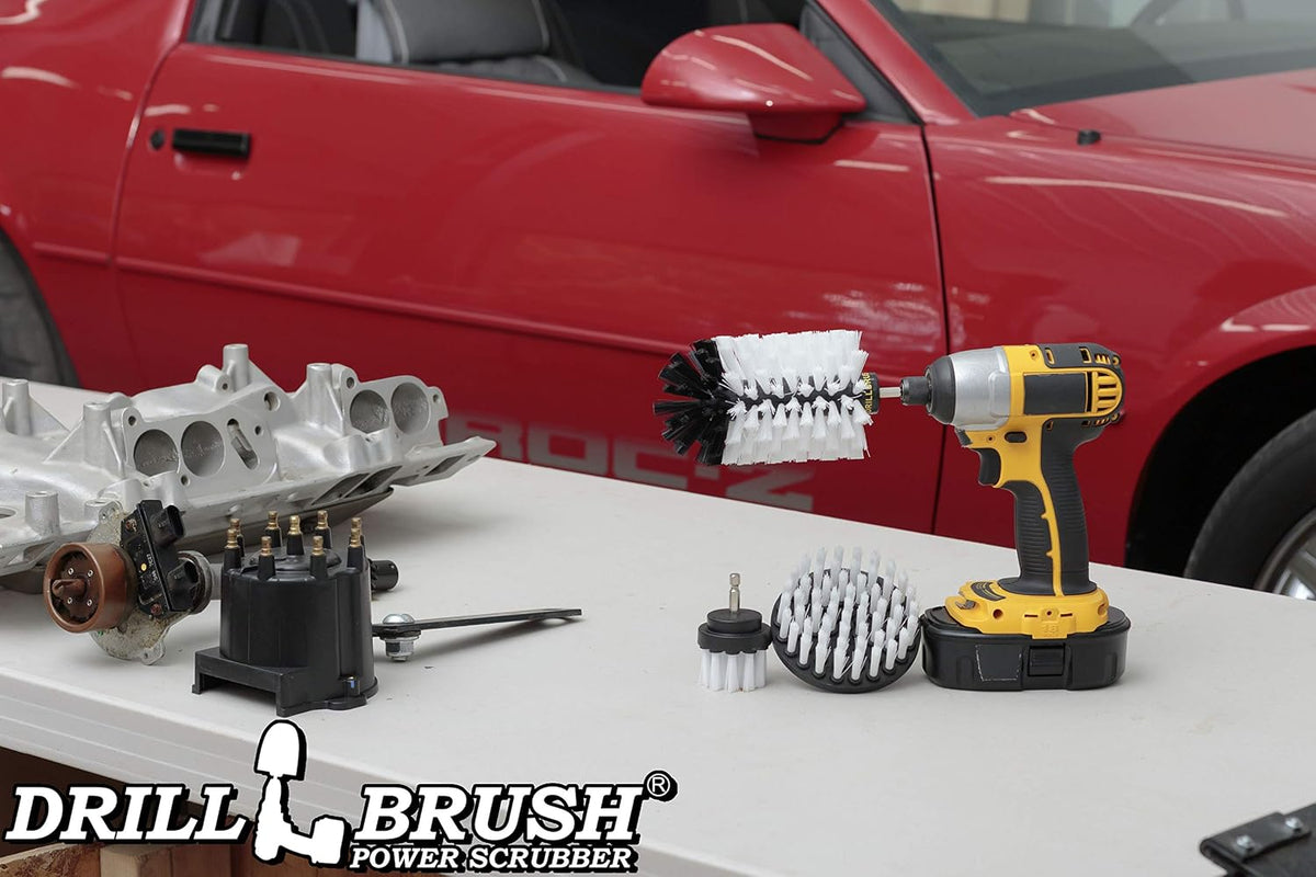 Car Accessories for Men - Auto Detailing Supplies - Wheel Cleaner Brush Set