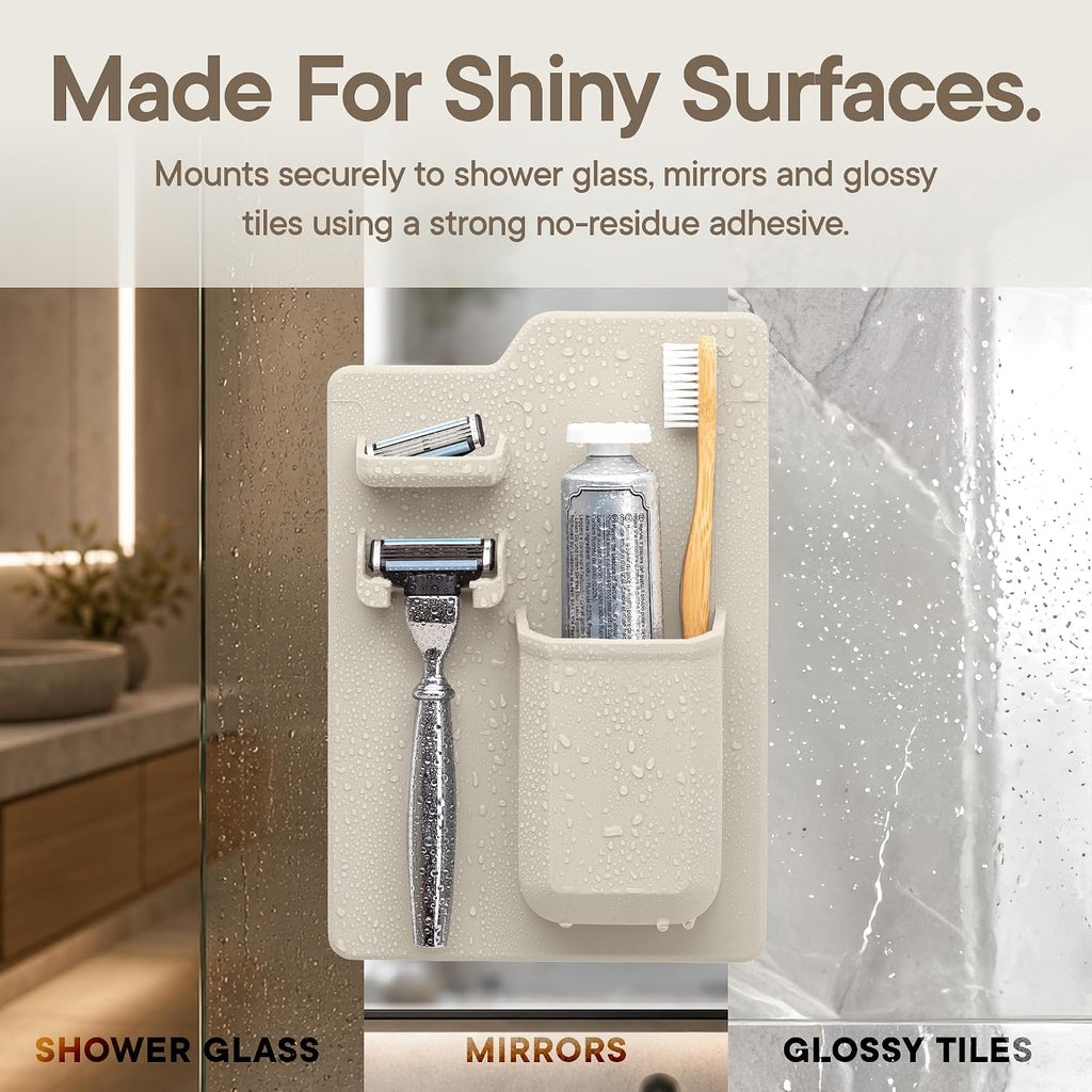 TOOLETRIES The Harvey Toothbrush & Razor Holder - Sand