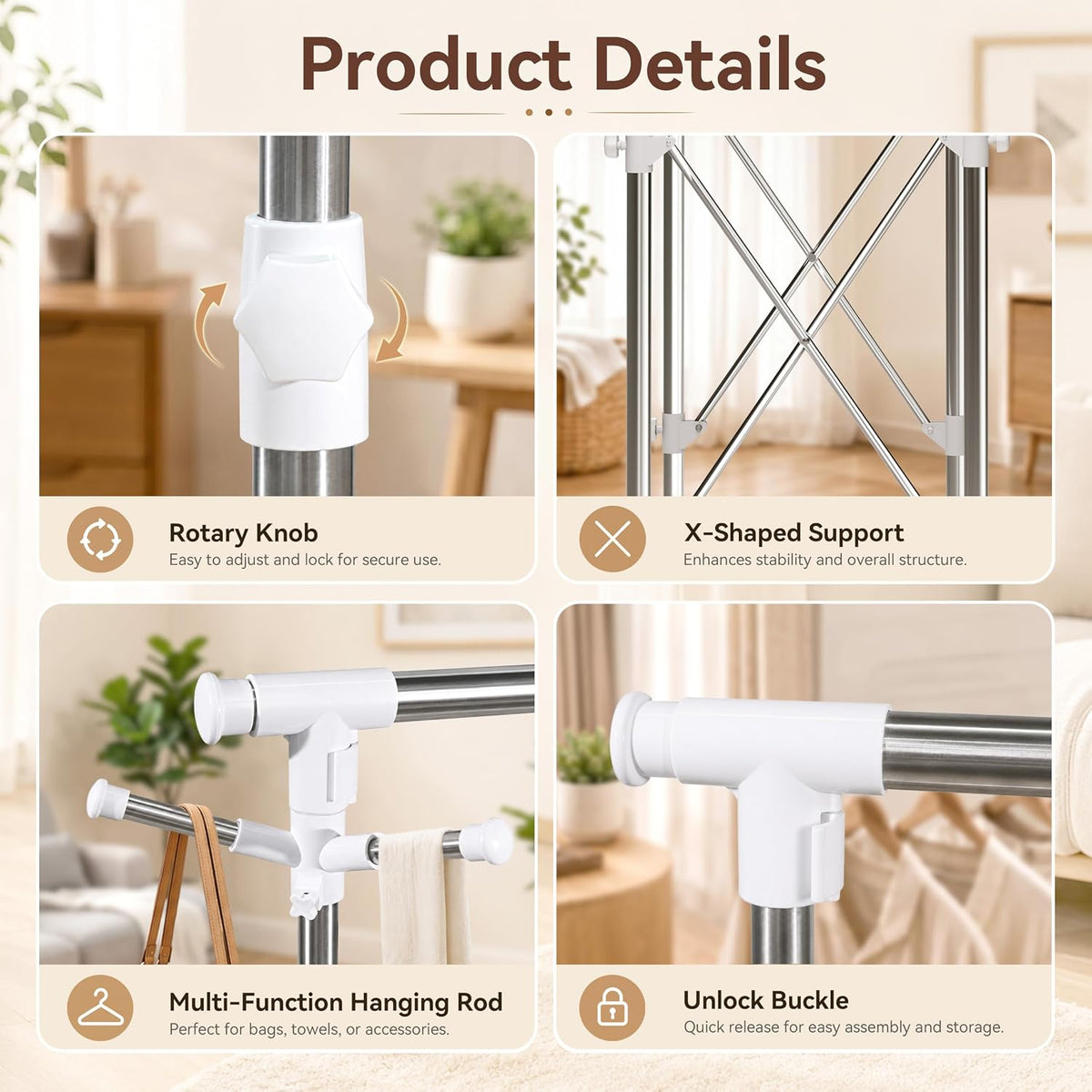 Clothes Drying Rack Foldable,Portable Laundry Collapsible