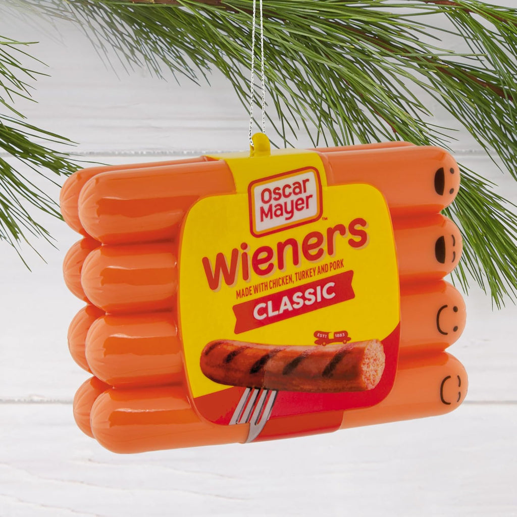 Hallmark Oscar Mayer Christmas Ornaments (Classic Wieners) Set of 2