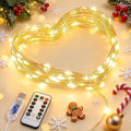 JMEXSUSS USB Fairy Lights for Bedroom,33ft 100 LED Christmas Lights Plug in