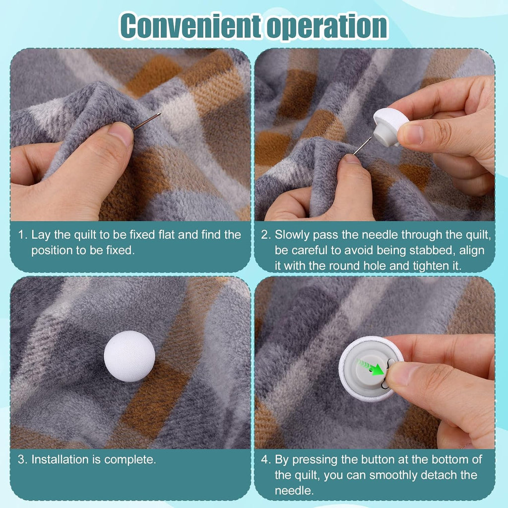 Gosknor 8pcs Comforter Clips, Anti-Slip Duvet Pin Duvet Clips