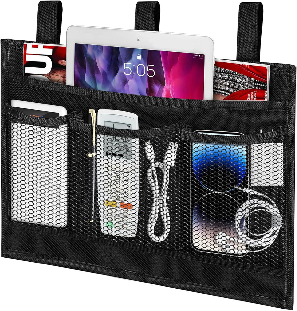 Bedside Caddy Storage Organizer, Hanging Storage Bag Pocket