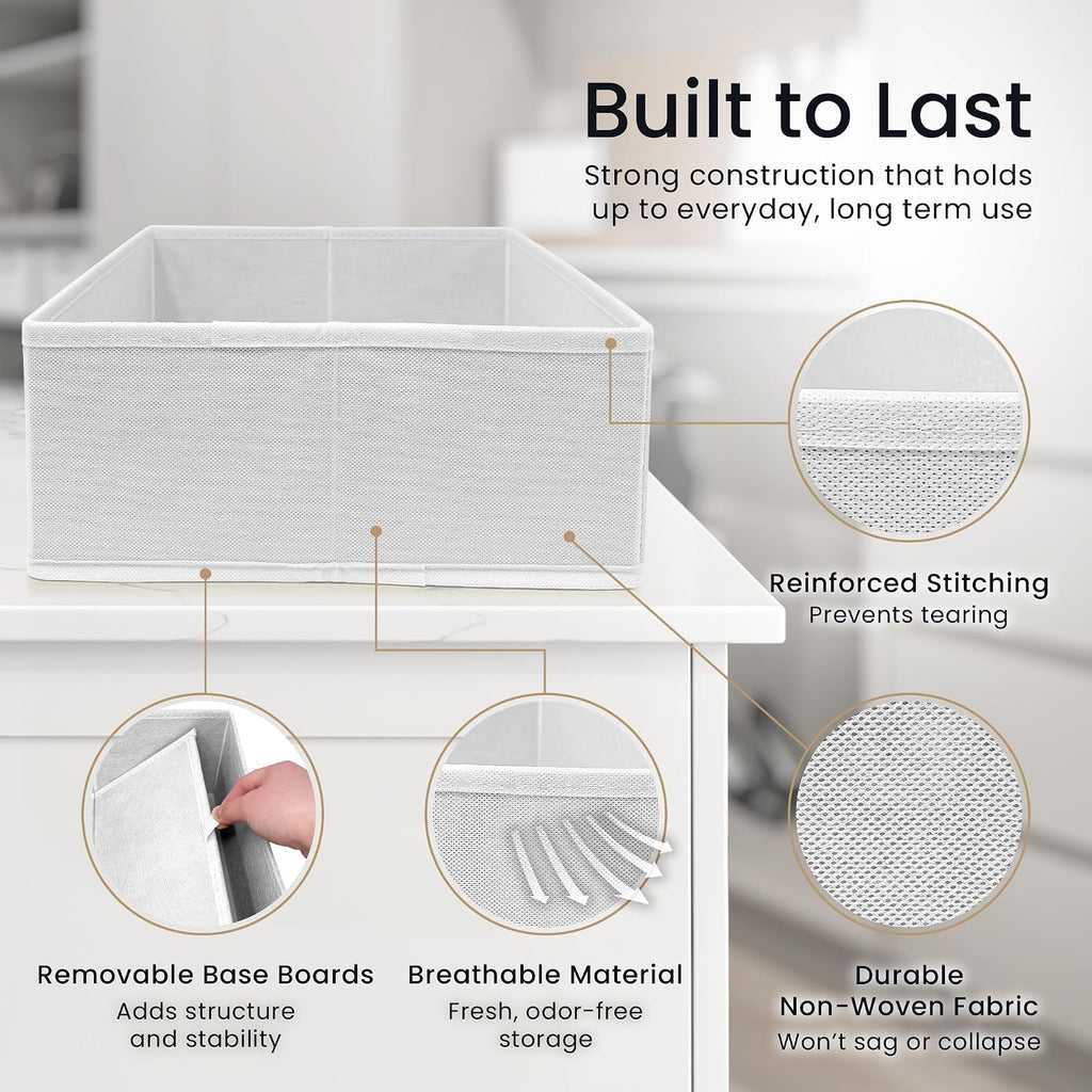 Reli. Dresser Drawer Organizers 14 Pack | Baby Clothes, Nursery Organizer