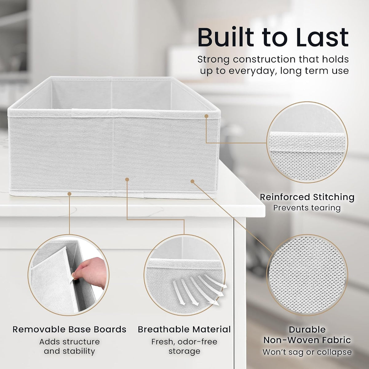 Reli. Dresser Drawer Organizers 14 Pack | Baby Clothes, Nursery Organizer