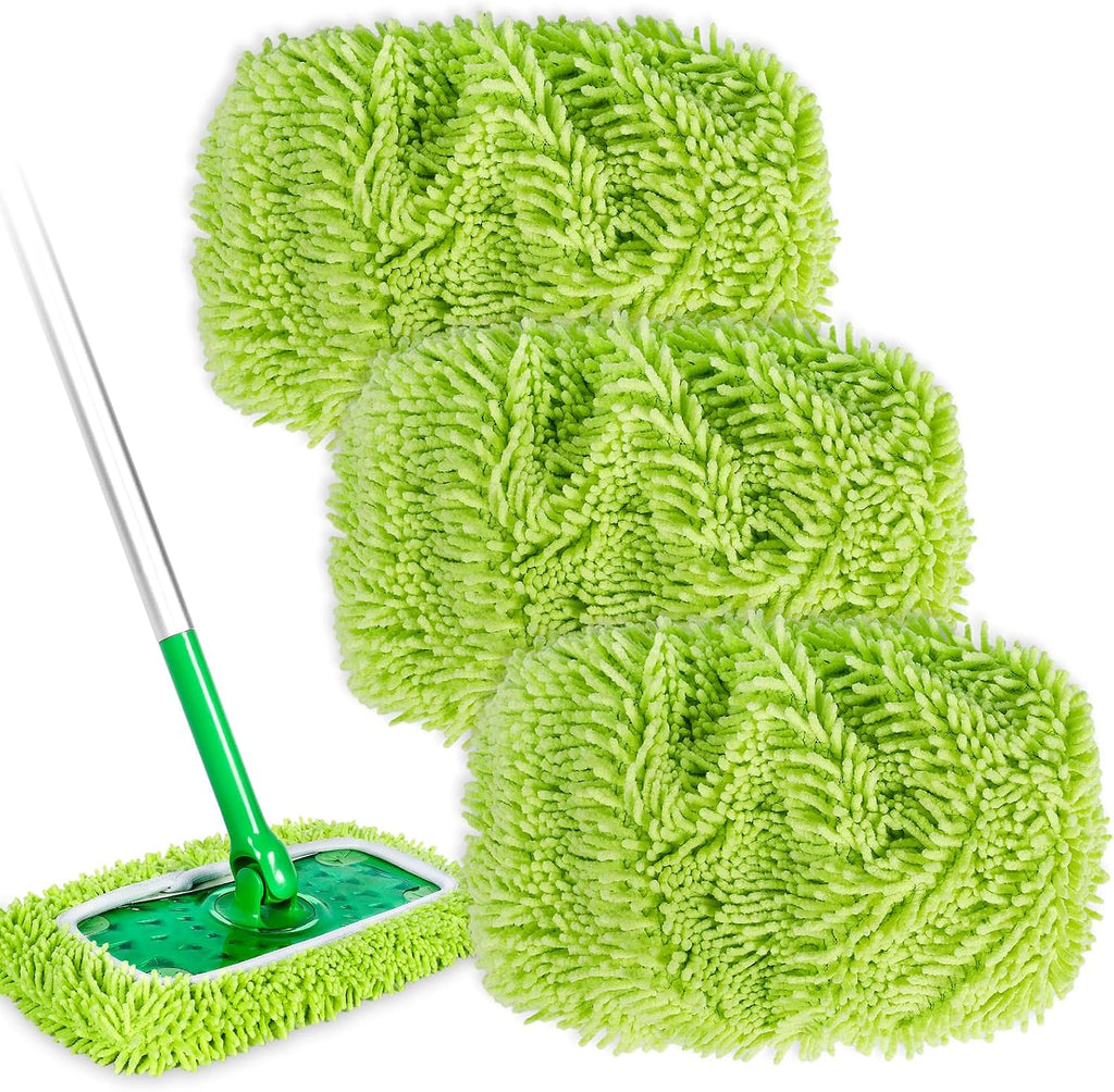 Reusable Microfiber Mop Pad Compatible with Swiffer Mop & Go Deluxe 2-in-1