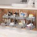Sevenblue 4-Pack 2-Tier Under Sink Organizer with Pull Out Drawers