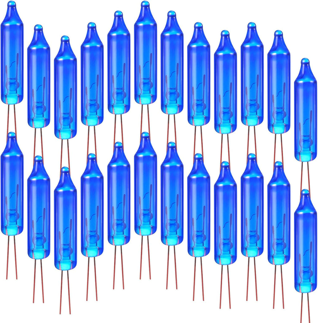 Remagr 70 Pcs 3.5v Christmas Mini Light Bulbs Holiday Decor, Blue