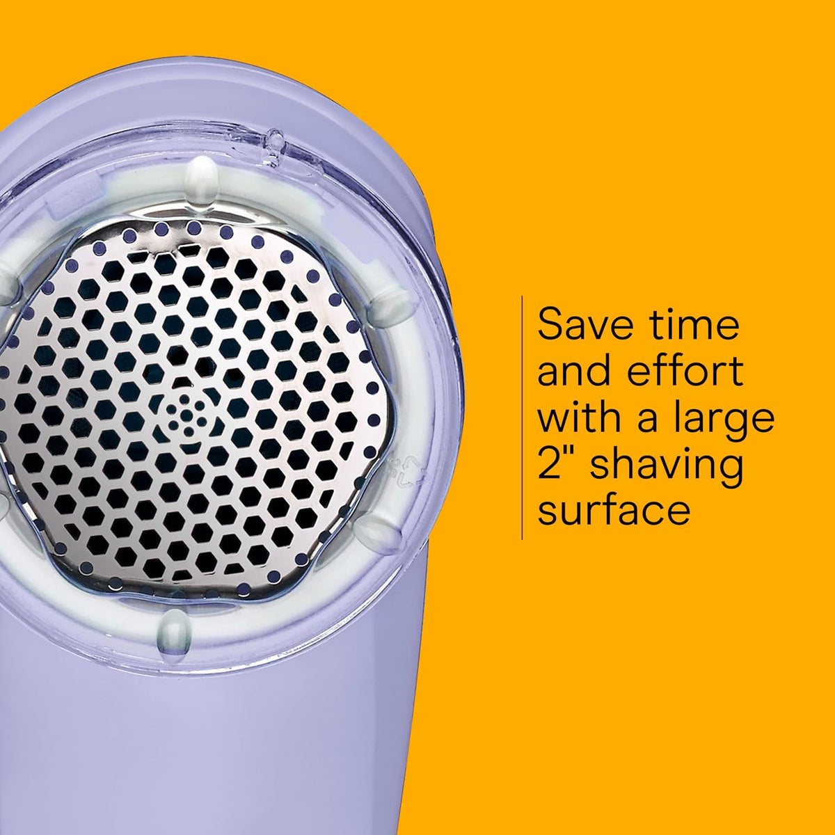 Conair Fabric Shaver and Lint Remover, Battery Operated Portable Fabric Shaver, Lavender