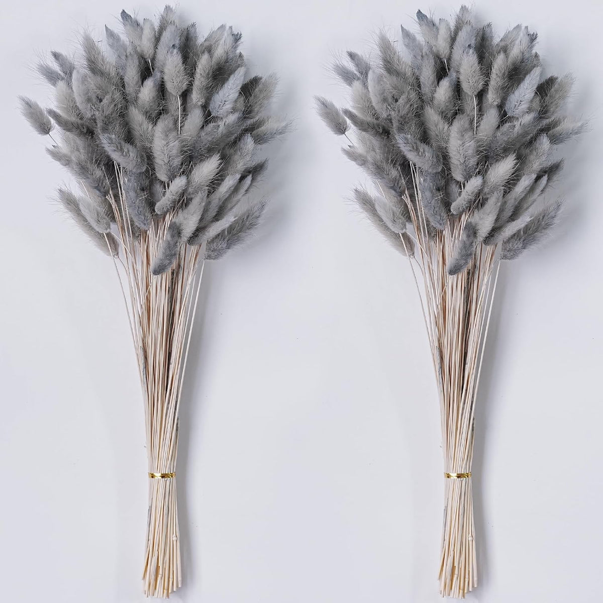 120 PCS Dried Pampas Grass Decor, 17-inch Pompas Floral, Dry Flowers for Decoration, Pampas Grass in Bulk Tall, Bunny Tails Dried Flowers for Boho Wedding Decor