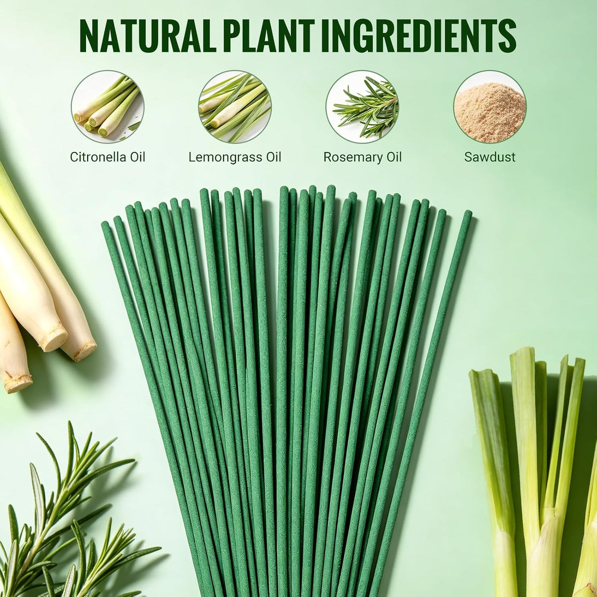Citronella Incense Sticks (150 Sticks) – Citronella Incense Sticks Outdoor for Home Outside, Pool Side, Patio, Camping, Porches, Courtyards – Long Lasting Outdoor Incense