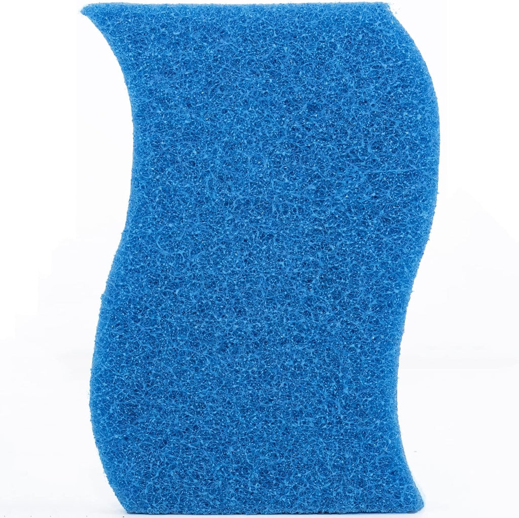 Pine-Sol Non Scratch Scrub Sponges - Double Sided Dish Scrubber Safe for Nonstick Cookware - Kitchen Essentials for Dishwashing and Cleaning, 4 Pack, Blue