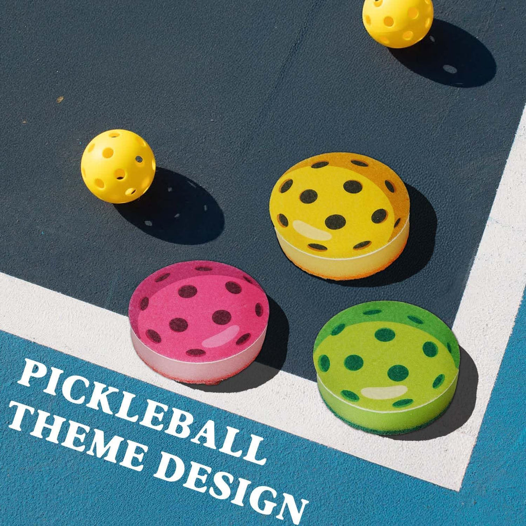 Pickleball Themed Sponges, Perfect Pickleball Gift for All, Set of 2 Layered Sponges, Fun and Unique Pickle Ball Kitchen Decor, Ready-to-Gift Packaging, Green
