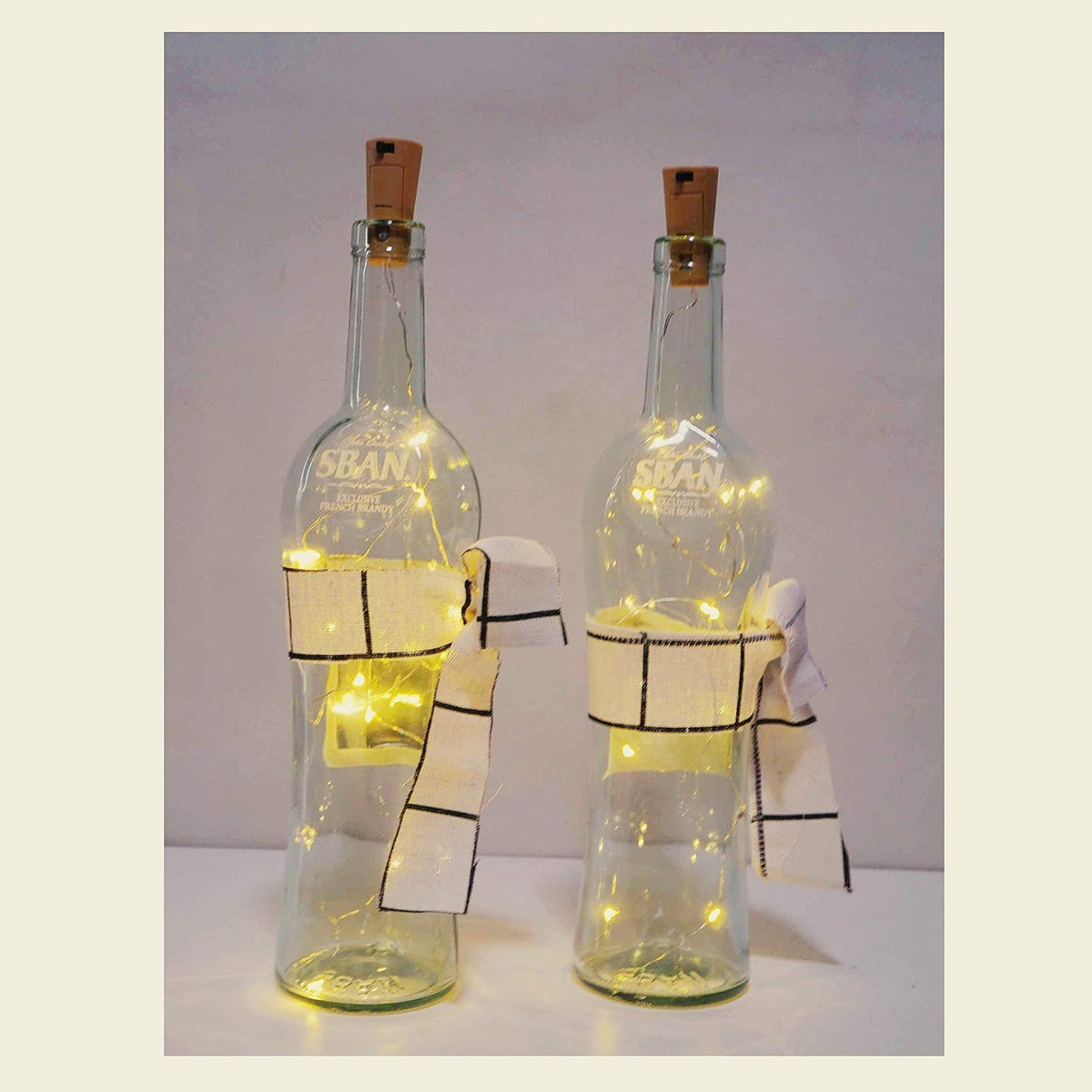 24 Pack 20 LED Wine Bottle Cork Lights, Fairy Mini String Lights Copper Wire, Battery Operated Starry Lights for DIY, Christmas, Halloween, Wedding, Party, Indoor&Outdoor (24 Pack, Warm White)