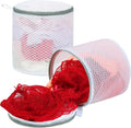 Vivifying Bra Laundry Bags, 2 Pack, 7 x 7.5 Inch Mesh Wash Bags