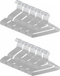 Ultra-Thin Metal Hangers, 100 Pack Non-Slip PVC Coated Space Saving Clothes Hangers for Closet, 16 inch Wide for Suits, Dresses, Jackets（Gray）