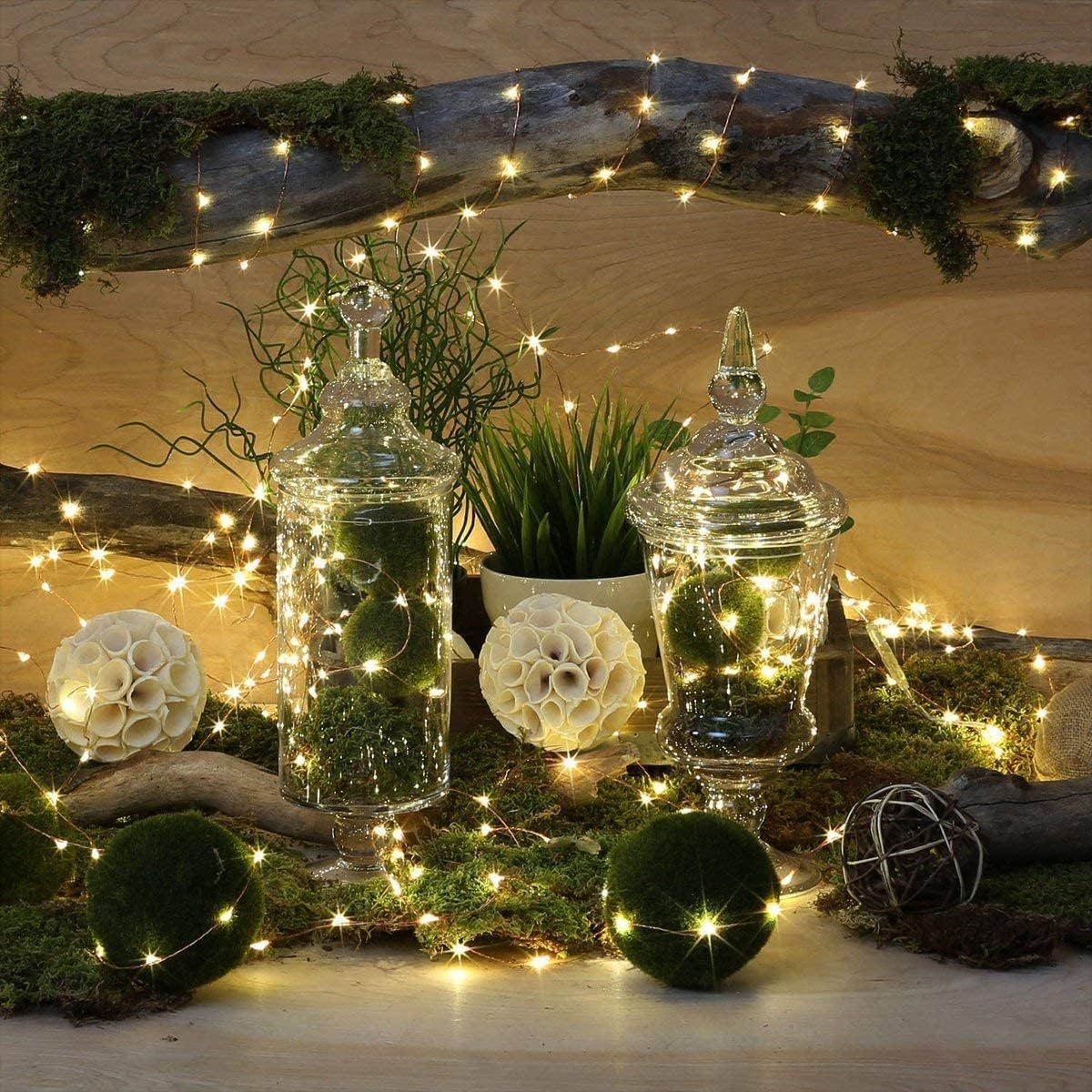 Lighting EVER Plug in Fairy Lights, 66ft 200 LED String Lights with Switch