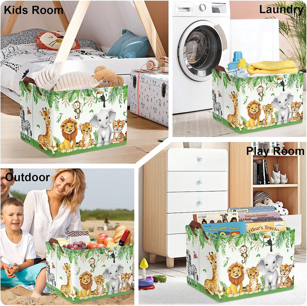 Animal Baby Laundry Basket Large Kids Toy Box Empty Gifts Bag